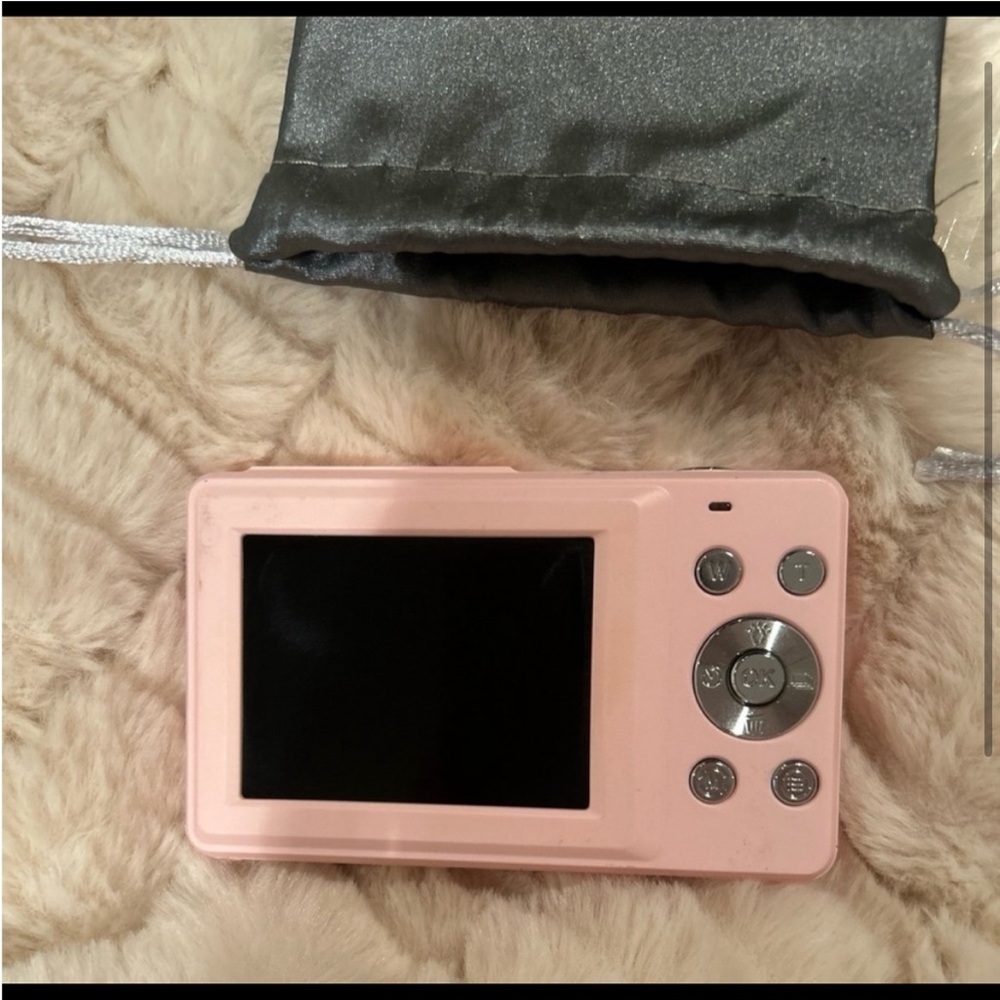 Pink Digital Camera with Flash